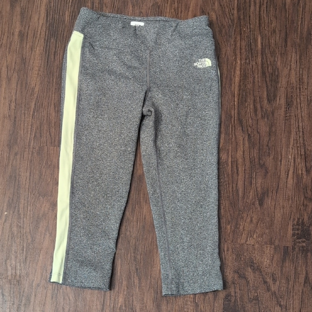 The North Face Gray and Green Leggings Athletic Stretch